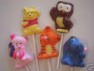 290sp Honey Bear Donkey and Tiger Chocolate Candy Lollipop Mold